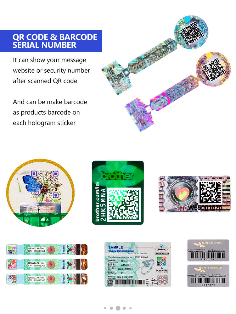 Make barcode on hologram sticker
