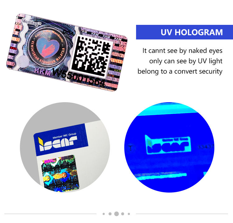 UV Hologram Sticker
