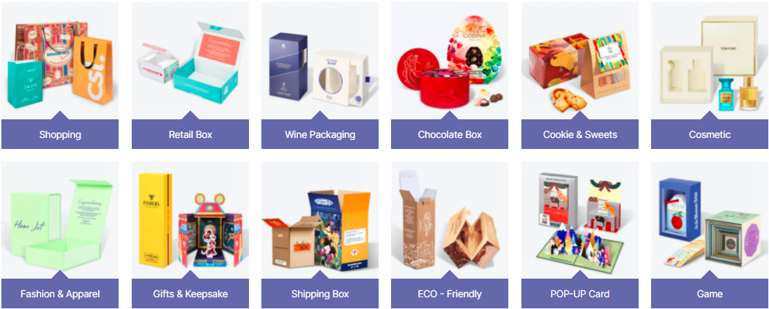 Paper Bags, Gift Box, Stick Labels Supplier