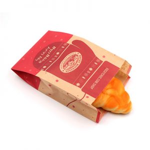 Cheap food biodegradable color printed paper bags