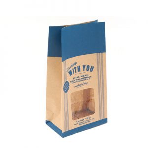 China popular brown kraft coffee paper bag
