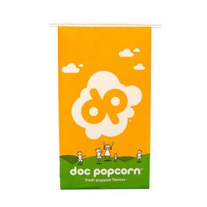Color flexo printing popcorn kraft paper snack bags 3