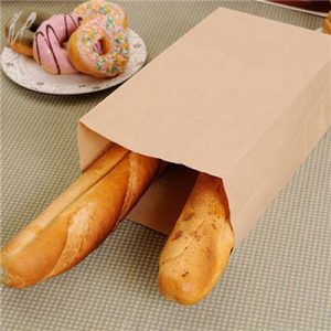 Custom size paper bag for restaurant with own logo