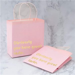 Eco friendly eco small kraft shopping tote paper bag