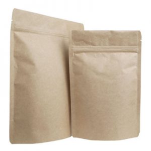 High quality 250g food grade stand up kraft paper pouch