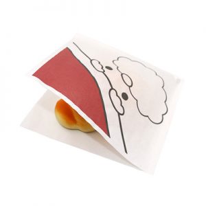 Printed logo donut fast food kraft paper bag