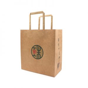 Promotional paper carry bag with flat handles 4
