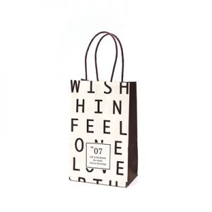 White luxury gift custom printed paper bags