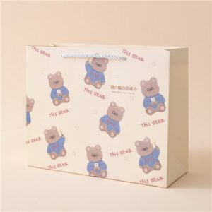 Cute bears printing paper bags wholesale in cheap price