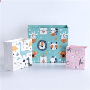 Durable kids gift packaging kraft paper bag