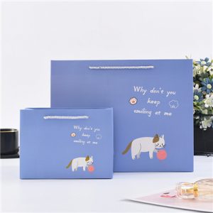 Eco friendly marble durable clothing paper packaging bags