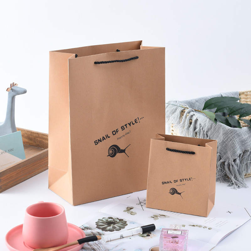 Eco friendly shopping paper bag with handle