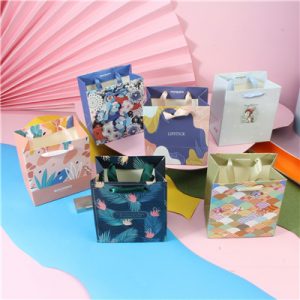 Fashion colorful printed durable gift paper bags 3