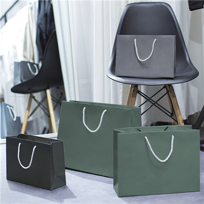 High quality custom logo retro reusable shopping paper bag