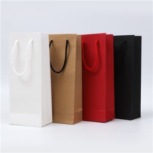 High quality custom luxury thickened paper wine bag