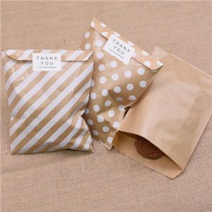 Kraft paper bags treat candy bags for food