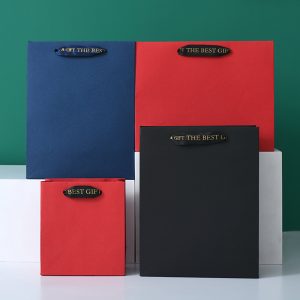 Luxury gift style durable craft shopping paper bags
