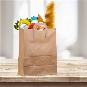 Recycled plain brown custom brown grocery paper bags