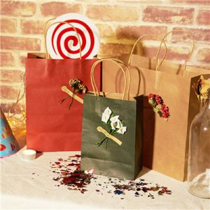 Top sale dried flower decoration fashionable paper bag