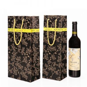 Wholesale cardboard wine bottle paper bag