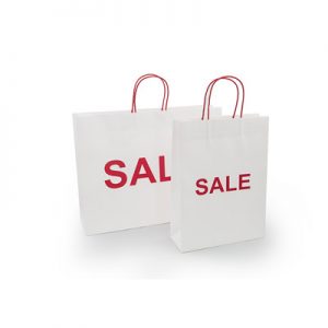 Wholesale custom craft paper shopping bag with handle