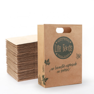 Wholesale printed own design biodegradable paper bags 1